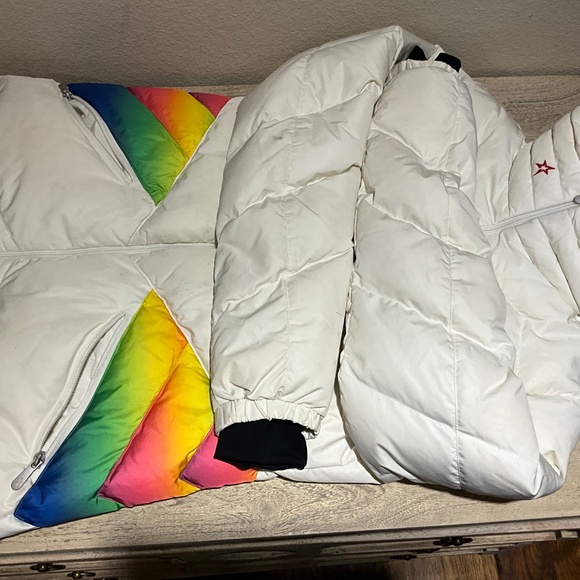 PERFECT MOMENT Apres Duvet Down Coat Ski Snowboard Winter Jacket Large - Picture 9 of 11